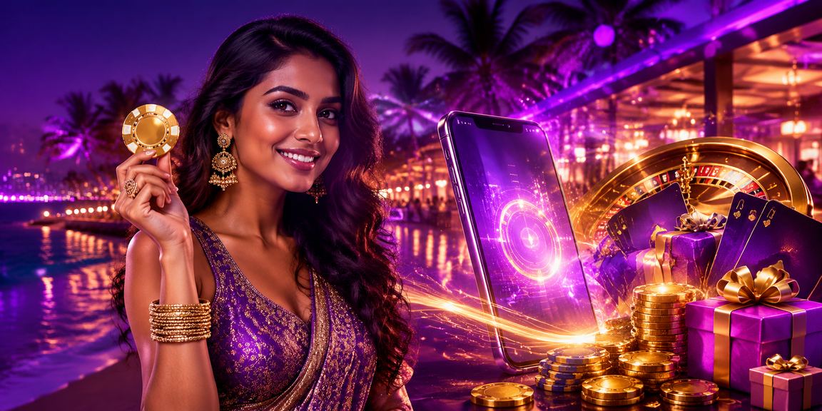 View of beach with casino app user in Goa