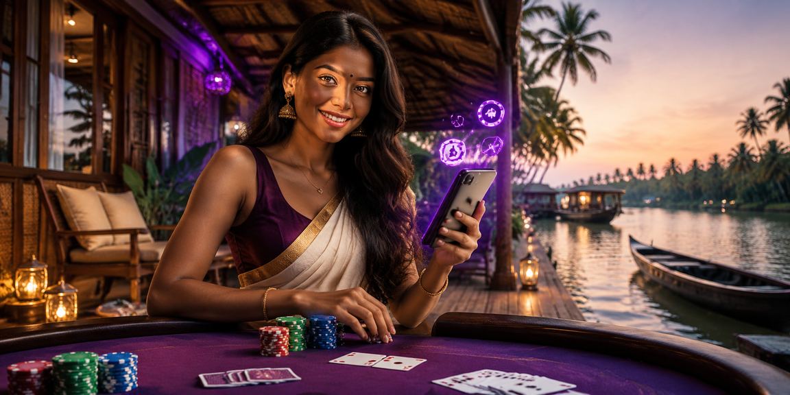 Poker game player resting hand on table
